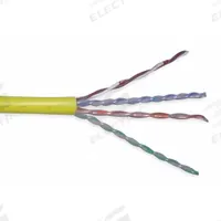 GENSPEED Category Cable: 1,000 ft Cable Lg, 23 AWG, Riser, Yellow, PVC, Std, 7133802, 6, Unshielded. Key specifications — Conductor Gauge: 23 AWG; Jacket Material: PVC; Brand: GENSPEED; Pairs Separation: Standard.