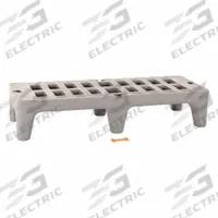 METRO Dunnage Rack: Assembled, 12 in x 22 in x 60 in, Polymer, 1,500 lb Load Capacity, Gray (MPN HP2260PD). Key specifications — Finish: Natural; Color: Gray; Brand: METRO; Material: Polymer; Assembled: Assembled; Bow-Tie Compatible: Yes; Included: Modular Connector.