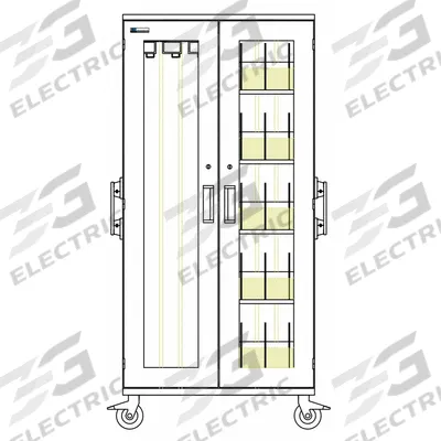 CAPSA HEALTHCARE Mobile Medical Cabinets: 36 in x 27 in x 78 in, 4 Shelves, 33 in Shelf Wd - Antimicrobial Mobile Medical Shelf Cabinets