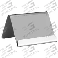 TABLECRAFT PRODUCTS COMPANY Card Holder: Stainless Steel, Silver, 2 3/4 in Overall Wd (MPN B17)