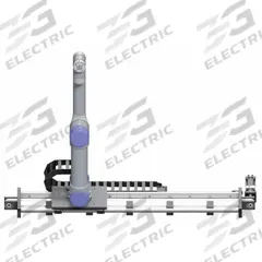 IGUS 7th Axis UR Version: 3 m Stroke Lg, 550 N Load Capacity - Radial, 250 N Load Capacity - Axial (MPN RBTX-IGUS-9004). Key specifications — Positioning Accuracy: 3 mm; Includes: Controller/Power Supply in Enclosure; Compatible with Robot Model Number: UR 5; Manufacturer Part Number: RBTX-IGUS-9004; Brand: IGUS.