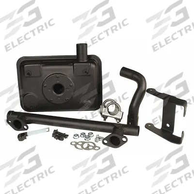 KOHLER Side Mount Muffler Kit: Compatible Mfr No. 620-680/CH18-23 - Kohler Engine Parts