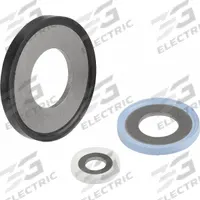 Bonded Sealing Washer: M4 Screw Sz, 316L, Stainless Steel, Fluoroprene Seal, 4.1 mm Inside Dia, 316 (MPN K1491.044). Key specifications — Brand: KIPP; Product Type: Hygienic Sealing Washer; System of Measurement: Metric; X-Ray Detection: X-Ray Detectable; Seal Material: Fluoroprene; Seal Material Color: Blue; FDA Approval: FDA Approved; Metal Detection: Metal Detectable.