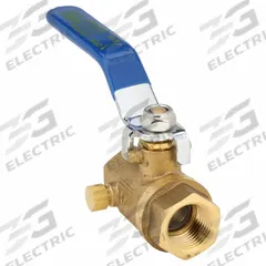 APPROVED VENDOR Manual Two-Way Ball Valve: 1/2 in, Brass, Straight, FNPT x FNPT, Full Port Ball Port (MPN 1PYN9). Key specifications — Brand: APPROVED VENDOR; Handle: Lever.