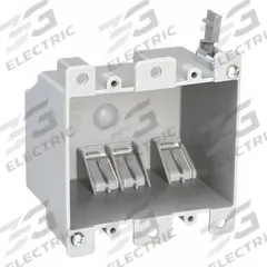 CANTEX Electrical Box: PVC, Nonmetallic Material & Nominal Size, Rectangular, 2 Gangs, 4 in Box Wd (MPN EZ25DOR). Key specifications — Brand: CANTEX; Bracket Style: Flush; Clamp Style: NMSC.