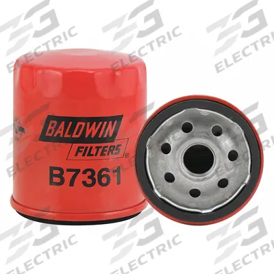 BALDWIN FILTERS Oil Filter: B7361, 3/4"-16 Thread Size, 3 9/16 in Overall Ht, 3 in Outside Dia - Spin-On Oil Filters