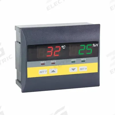 Dwyer Temperature/Humidity Switch: 0%to 100% Relative Humidity Range - Digital Temperature & Humidity Switches