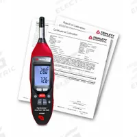 TRIPLETT Digital Psychrometer: Onboard, Included, Ambient Temp/Dew Point/Humidity/Wet Bulb (MPN RHT80BT-NIST). Key specifications — attr1107597: TRIPLETT; attr1134764: Included.