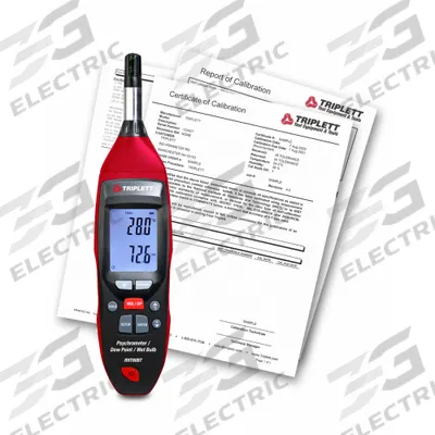TRIPLETT Digital Psychrometer: Onboard, Included - Standard Temperature & Humidity Meters
