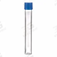 APPROVED VENDOR Culture Tube: Culture Tube, Polycarbonate, 7 mL Capacity - mL, Round, Colorless (MPN TPC13100). Key specifications — Brand: APPROVED VENDOR; Graduated: No; Closure Color: Blue; Includes: Cap; Includes Closure: Yes; Body Color: Colorless; Bottom Shape: Round; Body Material: Polycarbonate.