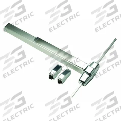 VON DUPRIN Surface Vertical Rod: 3 ft Max Door Wd - Surface Vertical Rod Push Bars