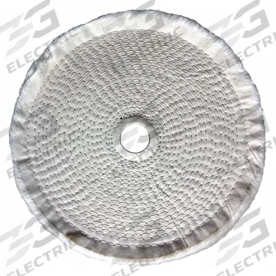 APPROVED VENDOR Buffing Wheel: Cotton, Spiral Sewn, 8 in Dia - Intermediate Buffing & Polishing Wheels for Flat Surfaces