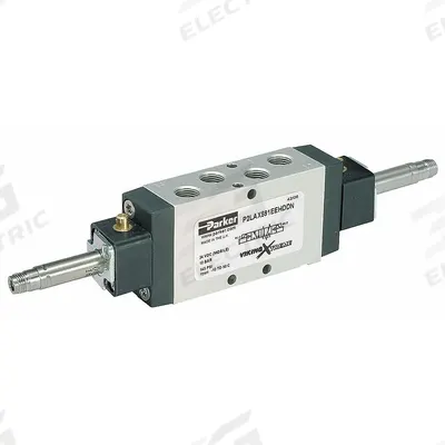 Parker Solenoid Air Control Valve: Viking Xtreme Manual, Four-Way / Two-Position - Parker Viking Series Solenoid-Operated Inline Valves