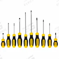 STANLEY Screwdriver Set: 1-10 Pieces, 10 Pieces, Phillips/Slotted Tip, 6 in Overall Lg, Cushion Grip (MPN STHT60799). Key specifications — attr1205274: STANLEY; attr1205269: 1/8 in.