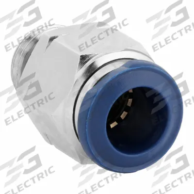 AIGNEP USA Push-Fit Fitting: 1/2 in OD x 1/8 in Pipe Size, Push-to-Connect x Universal Thread - Nickel-Plated Brass Tube Fittings