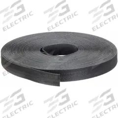 VELCRO BRAND Hook-and-Loop Cable Tie Roll: 37.5 ft Lg, 0.5 in Wd, 35 lb Tensile Strength, Black (MPN .500QTK/12.5). Key specifications — Color: Black; Material: Polypropylene; Brand: VELCRO BRAND.