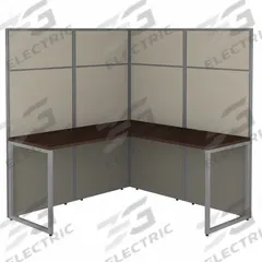 BUSH BUSINESS FURNITURE Modular Cubicle Workstation: 66 in Overall Ht, 60 in Overall Wd, Cherry (MPN EODH360MR-03K). Key specifications — Brand: BUSH BUSINESS FURNITURE; Office Cubicle Color: Cherry.