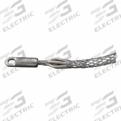 LEVITON Pulling Grip: 1 in to 1.5 in, 16,000 lb Breaking Strength, 32 in Mesh Lg, Rotating Eye (MPN L8604-100). Key specifications — Cable Dia. Range: 1 in to 1.5 in; Material: Galvanized Steel; Color Code: Silver; Eye Style: Rotating; Brand: LEVITON.