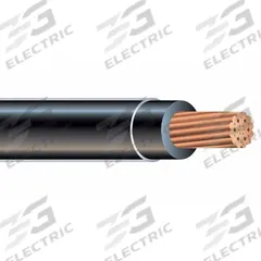 Building Wire: Copper, 3 AWG, 1 Conductors, Stranded, Black, 1,000 ft Lg, THHN/THWN-2 (MPN 24346902). Key specifications — Voltage: 600 V; Brand: SOUTHWIRE.