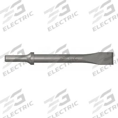 AJAX Chisel: 0.401 in Shank Size, Round, Round, 3/4 in Chisel Tip Wd - Flat Chisels for Air Hammers
