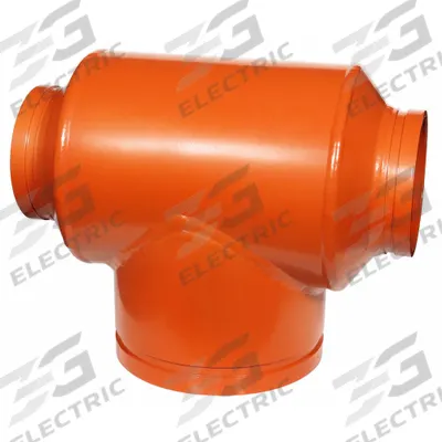 GRUVLOK Metal Pipe Tee: Tee, 12 in x 12 in x 8 in, Carbon Steel, EPDM Seal - Grooved Pipe Fittings