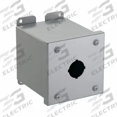 HAMMOND Push Button Enclosure: 30mm, 1 Holes, Carbon Steel, NEMA 12/13 (MPN 1437A). Key specifications — attr211299: HAMMOND; attr1043605: Indoor Dust & Water Droplets.