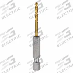 MILWAUKEE Hex Shank Drill Bit: 3/32", 135° Split Point, TiN-Coated HSS, Impact Rated, 2 PK (MPN 48-89-4603). Key specifications — attr1234973: Impact Rated; attr1234966: MILWAUKEE; attr1234978: 0.0938.