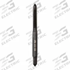 MILWAUKEE Straight Flute Tap: #10-32 UNF, 2B, 4 Flute, Plug Chamfer, Black Oxide Carbon Steel (MPN 49-57-5127)