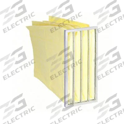 GRAINGER Pocket Air Filter: 24 in x 12 in x 22 in, MERV 15, Yellow, Synthetic - MERV 15 Pocket Air Filters