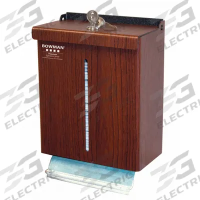 BOWMAN DISPENSERS Respiratory Equipment Dispenser: ABS Plastic, Cherry - Disposable Mask Dispensers