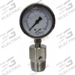 KODIAK Pressure Gauge with Diaphragm Seal: 0 psi to 60 psi, KC301/DSM35FLUSH, 2 1/2 in Dial, Bottom (MPN KC301L2560/DSF14-M). Key specifications — Brand: KODIAK; Gauge Case Liquid: Glycerin; Seal Fill Liquid: Mineral Oil; Gauge Case Material: 304 Stainless Steel; Seal Lower Housing Material: 316 Stainless Steel; Accuracy: ±1.60%; Gauge Wetted Parts: Stainless Steel.