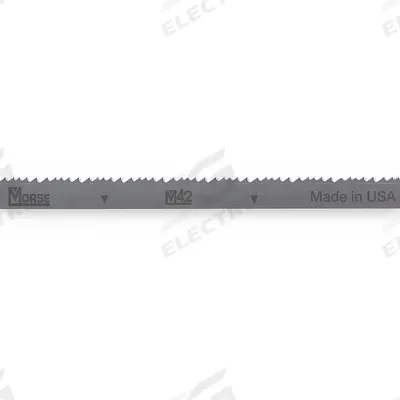 MORSE Band Saw Blade: Bi-Metal, M42, Mild Carbon/Steel Alloy, 21 ft 6 in, 1 1/2 in Blade Wd - General Purpose Metal Cutting Blades
