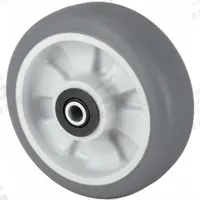 APPROVED VENDOR Caster Wheel: 8 in Wheel Dia., 2 in Wheel Wd, Rubber, 675 lb Load Rating, Plastic (MPN 2RYY3). Key specifications — Wheel Core Material: Plastic; Wheel/Tread Color: Gray; Brand: APPROVED VENDOR.