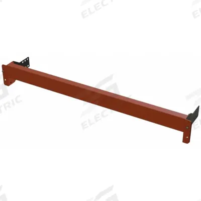 HUSKY Pallet Stop Beam: 120 in x 2 1/2 in x 3 1/2 in, 16 ga, Steel, Polyurethane - Pallet Rack Load Stops