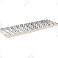 HALLOWELL Boltless Shelf: 96 in x 24 in, 1,200 lb Load Capacity, Steel, 4 ga Decking, Tan (MPN DRCCWL9624PT). Key specifications — Decking Material: Steel; Includes: Center Support; Decking Finish: Powder Coated; Shelf Configuration: Single Straight; Color: Tan; Frame Material: Steel; Brand: HALLOWELL; Frame Finish: Powder Coated.