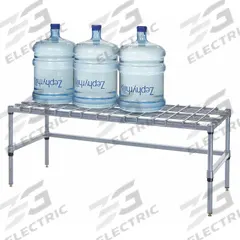 QUANTUM STORAGE SYSTEMS Modular Dunnage Unit: 14 in x 24 in x 36 in, Epoxy Coated Steel, Gray (MPN 243614DGY). Key specifications — Finish: Epoxy Coated; Color: Gray; Brand: QUANTUM STORAGE SYSTEMS; Material: Epoxy Coated Steel; Included: Wire Top Cover.