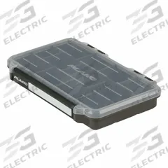 PLANO Compartment Box: 10 7/8 in x 7 1/4 in x 1 3/4 in, Black/Clear, 39 Compartments, Single Latch (MPN P000264). Key specifications — Color: Black/Clear; Brand: PLANO; Material: Plastic.