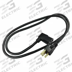 APPROVED VENDOR PC Power Cord: 3 ft Lg, 3/18, 5-15P Plug, C13 Receptacle, SJT, PVC, 10 A Current (MPN 20PW99ID). Key specifications — Brand: APPROVED VENDOR; Jacket Material: PVC.