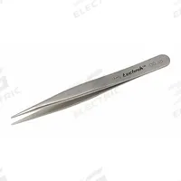 TECHNIK Tweezers: Stainless Steel, Point, Straight Tip, 0.77 mm Tip Thick (MPN 18032USA). Key specifications — attr1002355: Stainless Steel; attr1002345: TECHNIK; attr1002348: Stainless Steel; attr1002358: Smooth; attr1002361: 00-SA; attr1024781: Standard.
