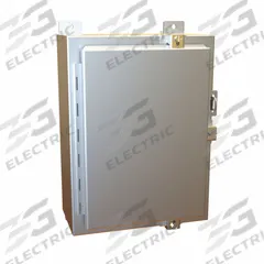 HAMMOND Electrical Enclosure: Aluminum, 16 in x 12 in x 6 in, NEMA 12/13/4/4X, w/Panel, Solid Cover (MPN 1418N4ALB6). Key specifications — Closure Method: Clamps; Brand: HAMMOND; Knockouts: Not Included.