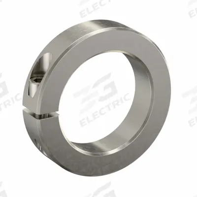 RULAND MANUFACTURING Shaft Collar: 1-Piece, Inch, Round, Clamp-On, 2 5/8 in Bore Dia - Stainless Steel Shaft Collars