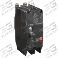 GE Molded Case Circuit Breaker: 100 A Amps, 14kA at 277/480V AC, Fixed, Lug, Any (MPN TEY2100). Key specifications — Series: TEY; Max. AIR Rating: 14kA at 277/480V AC; Instantaneous Trip: Fixed; Terminal Connection: Lug; Phase Connection: Any.