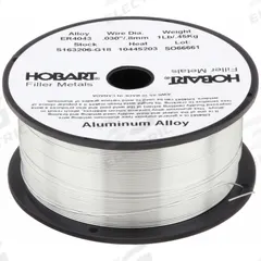 HOBART MIG Welding Wire: Aluminum, ER4043, 0.03 in, 1 lb (MPN 6ETN3). Key specifications — Brand: HOBART; Tensile Strength (As Welded): 29 ksi; Yield Strength (As Welded) (Merch): Not Specified.