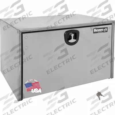 BUYERS PRODUCTS Truck Box: Underbody Truck Box, Single Drop-Down Door Door, 18 in Overall Dp - Single Drop-Down Door Boxes
