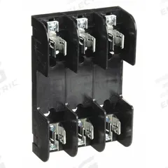 MERSEN Fuse Block: Open Block Design, 3 Pole, 600 V AC, Pressure Plate, Non-Indicating (MPN 60328). Key specifications — attr233046: MERSEN.