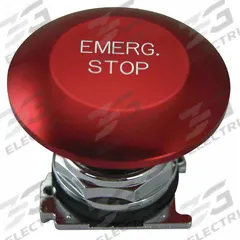 EATON Mushroom Head Push Button: 30 mm, Metallic, Momentary (MPN 10250T17213). Key specifications — Action: Momentary; Brand: EATON; Series: 10250T; Push Button Material Type: Metallic.