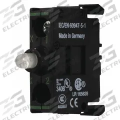 EATON Lamp Module: 22 mm Size, Green, LED, 30 V AC/DC Rating, No Transformer (MPN M22-LEDC-G). Key specifications — Compatible with Series: M22; Terminal Connection Type: Spring Cage; Brand: EATON; Manufacturer Part Number: M22-LEDC-G; Includes Bulb: Bulb Included.
