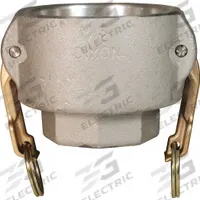 Cam and Groove Coupling: 2 in Coupling Size, 1 1/2 in Hose Fitting Size, 3 3/16 in Overall Lg, FNPT (MPN 2015-D-AL). Key specifications — Thread Size: 1-1/2 in -11-1/2; Fitting Type: FNPT; Gasket Material: Nitrile; Brand: DIXON VALVE & COUPLING.