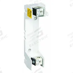 BUSSMANN Fuse Block: Open Block Design, 1 Pole, 600 V AC, Box Lug, Non-Indicating (MPN RM60100-1CR). Key specifications — Brand: BUSSMANN.