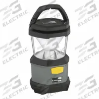 Lantern: 400 lm Max., 28 hr Run Time at Max. Brightness, 14 m Max Beam, Flood Beam, Plastic, Gray (MPN 49XX89). Key specifications — Includes: Carabiner; Brand: LUMAPRO; Battery Requirements - Broad: Requires D.